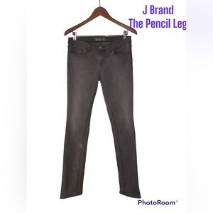 Rock-star sexy and skinny, distressed J-brand jeans.